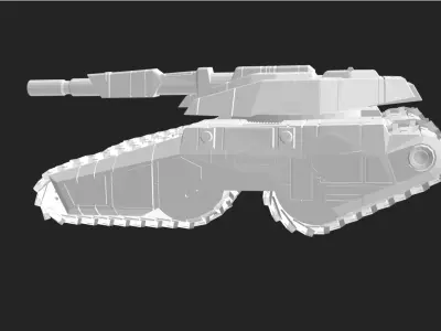 3D Printed Tank Model - STL File 3D print model