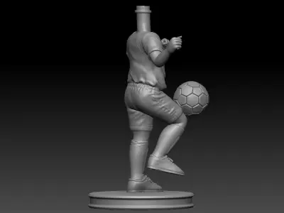 3D Printable Football Kid Bubble Head 3D print model