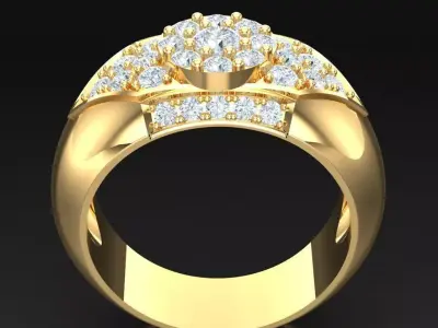 Luxury Men Rings Designs 6MR042 3D print model