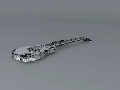 Prince cloud guitar Free 3D model