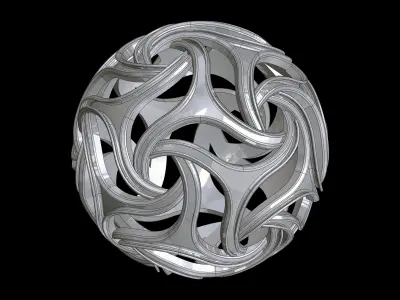 spheregap abstract ring 3D print model