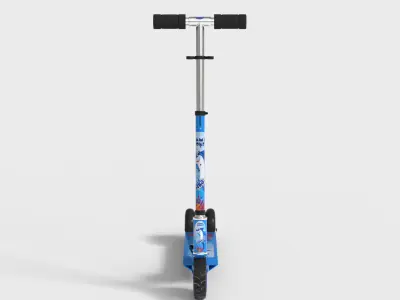 KIDS KICK SCOOTER Low-poly 3D model