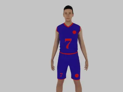 Basketball Player Low-poly 3D model buy