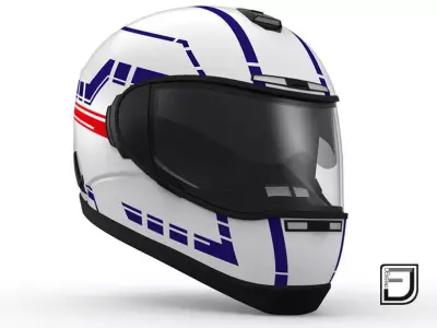 White Helmet H06 3D model
