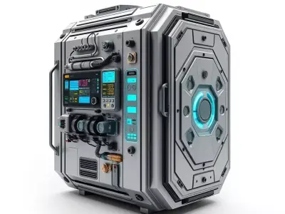 SciFi Control Panel model pack with futuristic design Low-poly 3D model