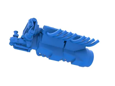 Engine 2 V8 Version 6 Scale 1 to 25 3D print model