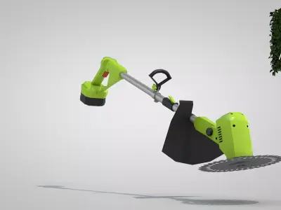 Garden Electric Trimmer Cordless 3D model