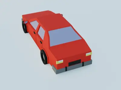 Car  1 - Low Poly Free 3D model