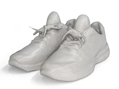 Black shoes 3D model