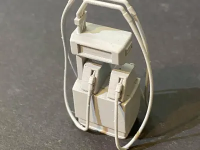 GARAGE FUEL PUMP 7MM SCALE O GAUGE MODEL RAILWAY 3D print model