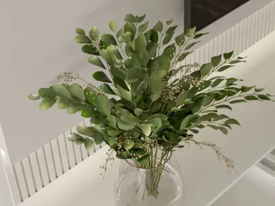 Bedroom Furniture Composition 10 3D model