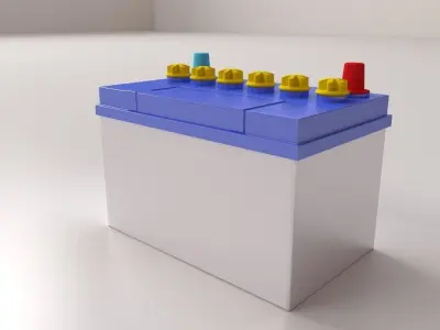 Car Battery 3D model