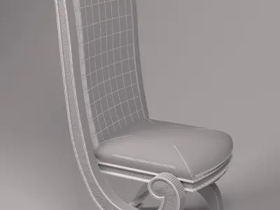 CLASSIC CHAIR Low-poly 3D model