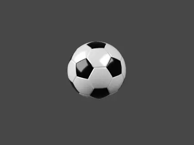 Soccer Ball Low-poly 3D model get