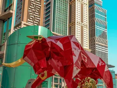 Urus buffalo 3d polygonal sculpture 3D print model