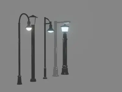 Street Set V1 Free 3D model