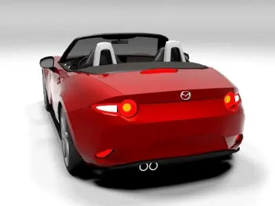 MAZDA MX 5 CABRIO LOWPOLY Low-poly 3D model