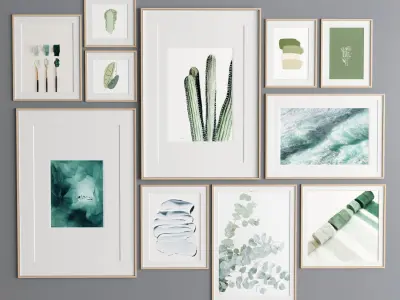 Art Frame 307 Low-poly 3D model