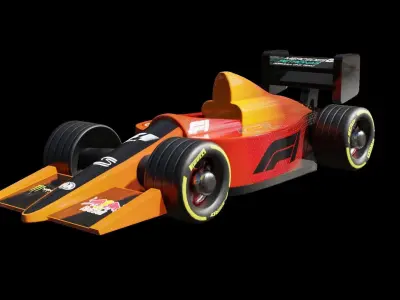 F1 Toy Car 3D model