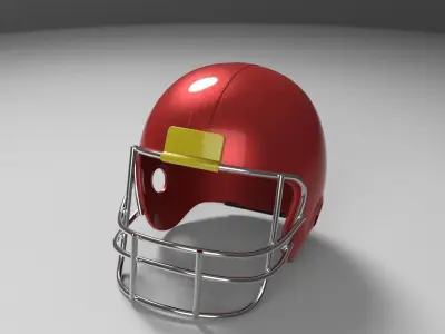 football helmet 3D model 4