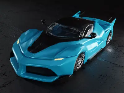  3D Car Low-poly 3D model