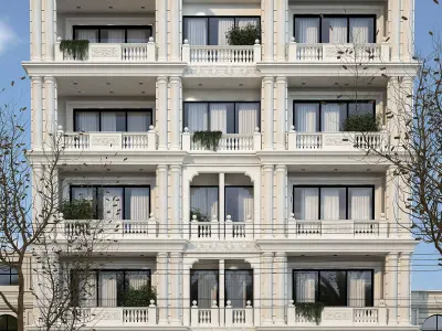 Classic facede 3D model