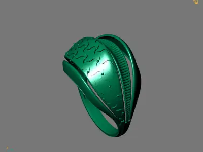Women Plain Ring Ready STL Models Womens Ring 3d models 3D print model 38