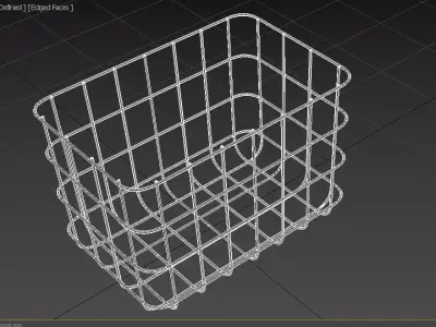 Wire Bin M07 Low-poly 3D model