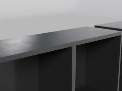 Ikea Besta Cabinet Collection Low-poly 3D model