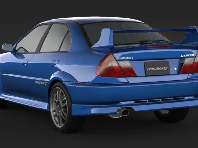 Mitsubishi Lancer Evolution 5  3D model