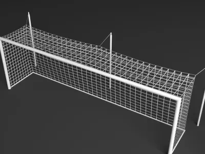 Football Net Collection Low-poly 3D model