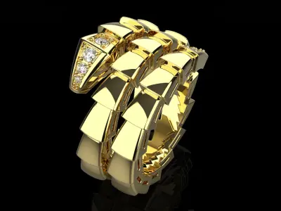 Serpent Ring 51515 3D print model