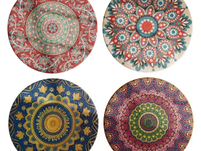 round carpet 26 3D model