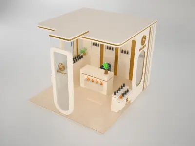 Exhibition Stand Stall Booth - K0010776 3D model