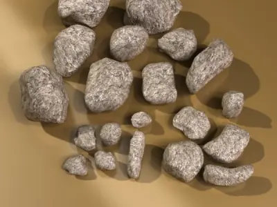 Stones 01 3D model