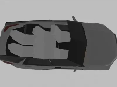 Land Rover Discovery 5 - The D Concept - Convertible Low-poly 3D model