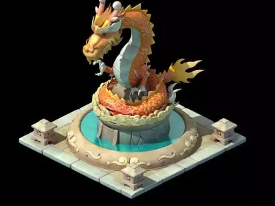 long statue 3D model