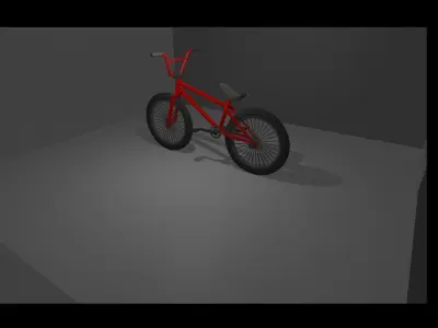 BMX Red Free 3D model