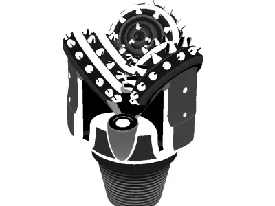 Design and Analysis of Tricone Drill Bit Assembly 3D model