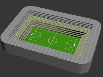 3D Stadium 3D model