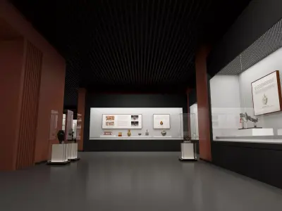 museum Low-poly 3D model