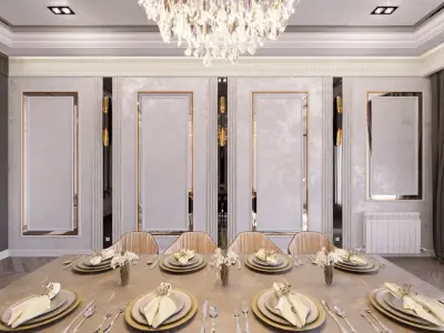 Interior neoclassical 3D model