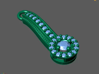 Women Pendants 3DM STL Pendant Renders Details 3D print model 3D print model