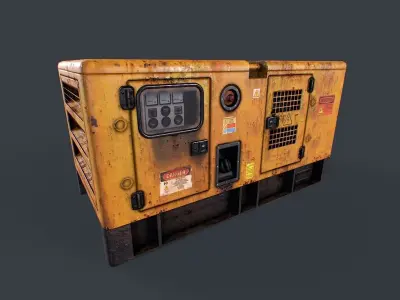 Diesel Generator Low-poly 3D model