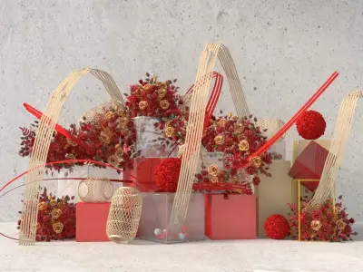 Floristry Fine art display 3D model