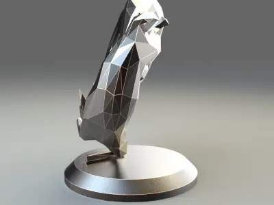 Sculpture of squirrels 3D print model