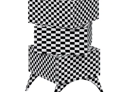 Trio Side Table By Elve Luxury 3D model