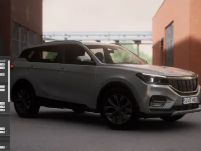 Crossover Car Low-poly 3D model