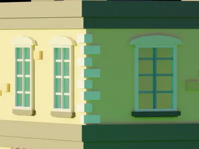 RESTAURANT Model building Low-poly 3D model