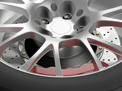 Toyota GT 86 GRMN wheel 3D model